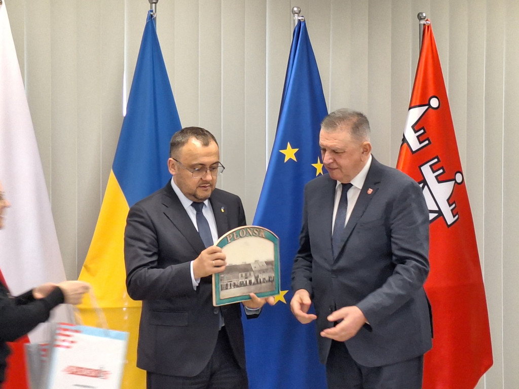 Spotkanie z ambasadorem Ukrainy w płońskim ratuszu