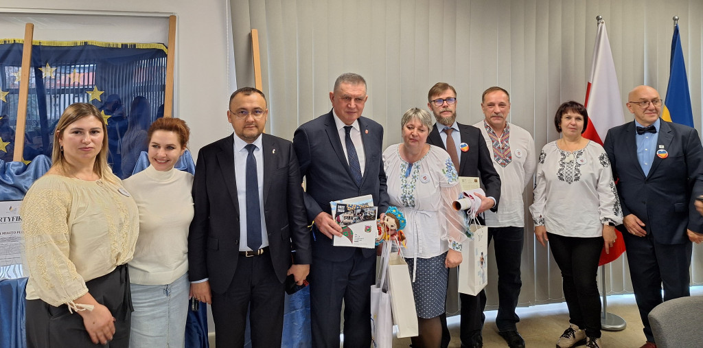 Spotkanie z ambasadorem Ukrainy w płońskim ratuszu