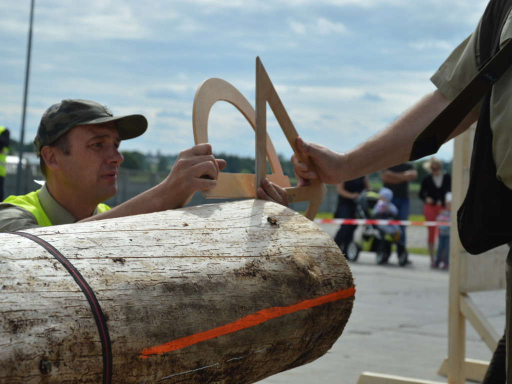 Cięli, rąbali, aż wióry leciały. Niecodzienne zawody w czerwińskiej gminie [FOTO]