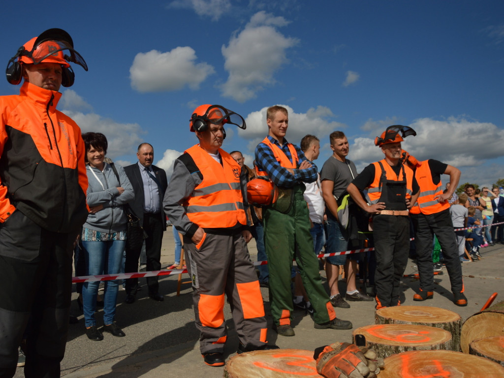 Cięli, rąbali, aż wióry leciały. Niecodzienne zawody w czerwińskiej gminie [FOTO]