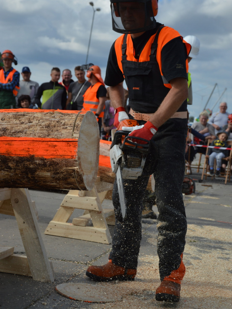 Cięli, rąbali, aż wióry leciały. Niecodzienne zawody w czerwińskiej gminie [FOTO]