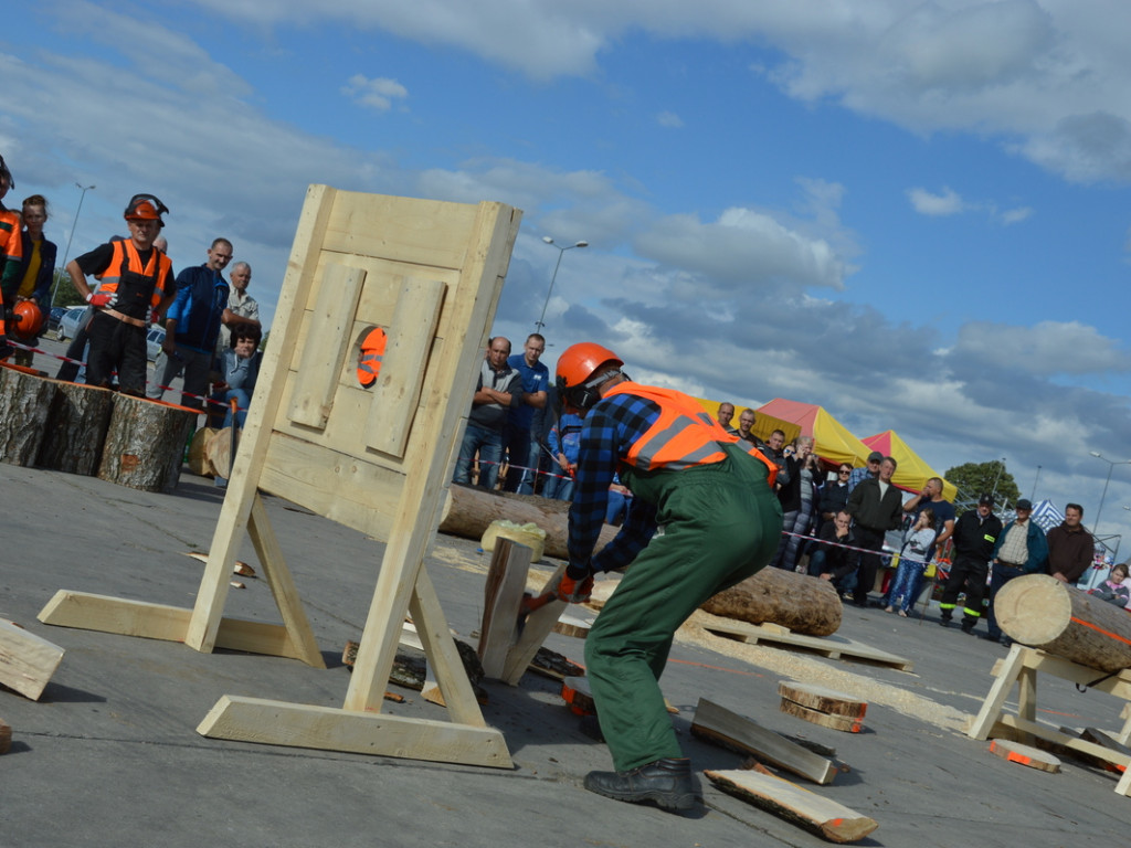 Cięli, rąbali, aż wióry leciały. Niecodzienne zawody w czerwińskiej gminie [FOTO]