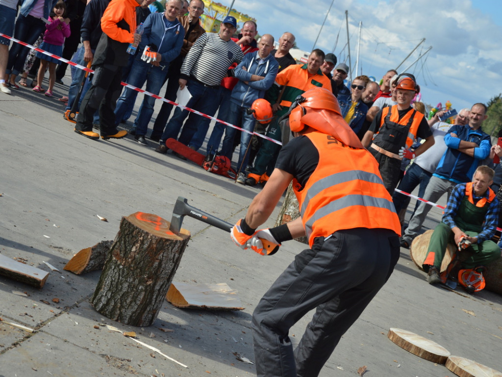 Cięli, rąbali, aż wióry leciały. Niecodzienne zawody w czerwińskiej gminie [FOTO]