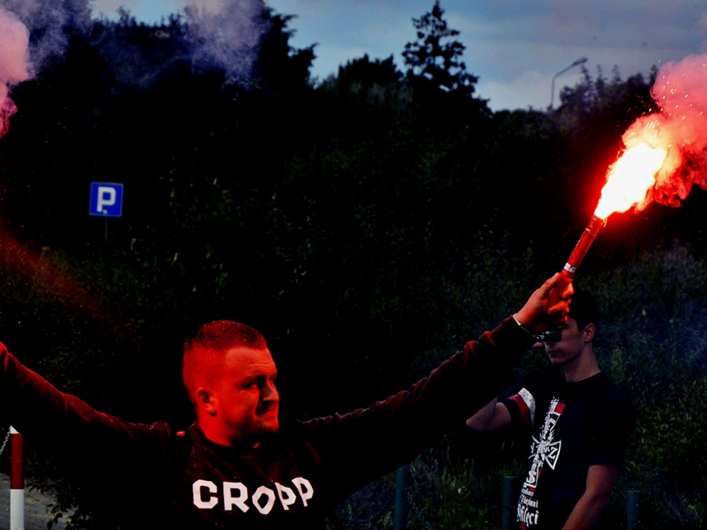 Pamiętamy i będziemy pamiętać! Punkt 17 zamarł ruch przy płońskim rondzie [FOTO]