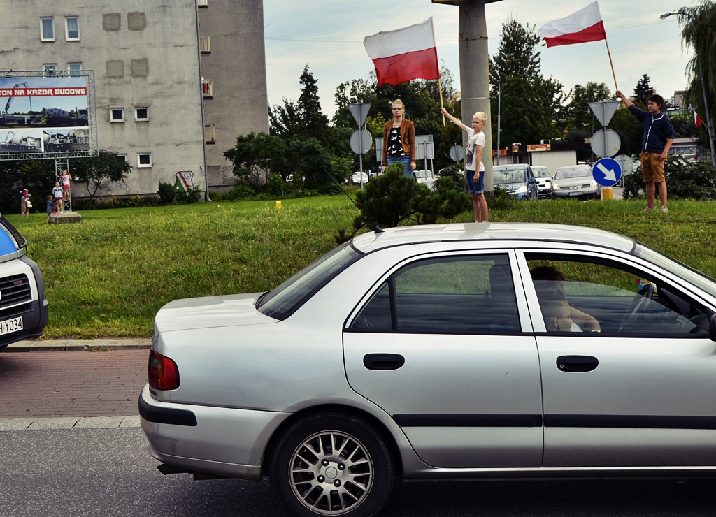 Pamiętamy i będziemy pamiętać! Punkt 17 zamarł ruch przy płońskim rondzie [FOTO]
