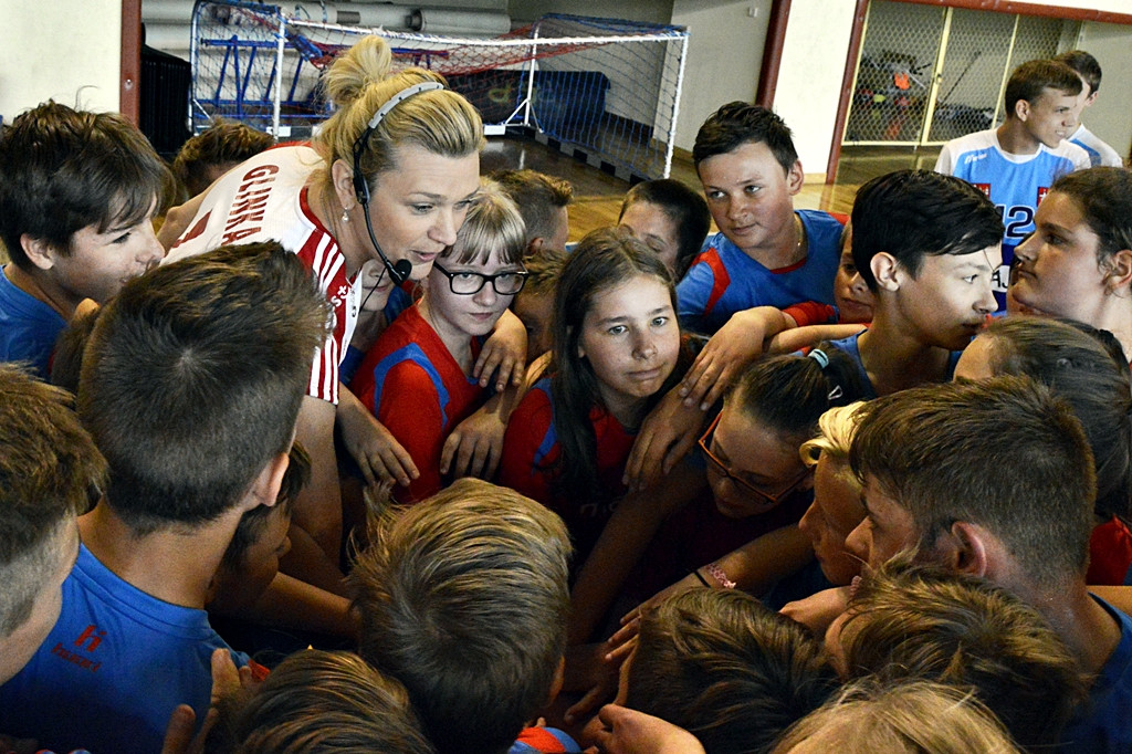 Małgorzata Glinka zachęca dzieci do uprawiania sportu [FOTORELACJA]