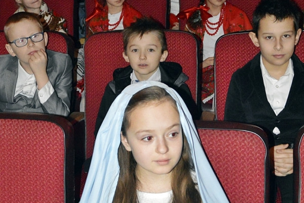 Rozbudzanie tradycji śpiewania kolęd wśród dzieci - konkursowo z SP nr 2 w Płońsku