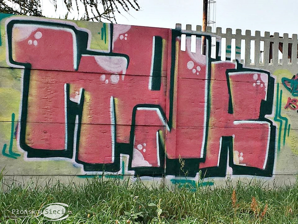 Płońskie graffiti z ulicy Rzemieślniczej i Grunwaldzkiej