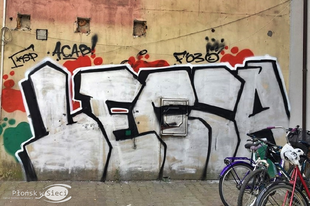 Płońskie graffiti z ulicy Rzemieślniczej i Grunwaldzkiej