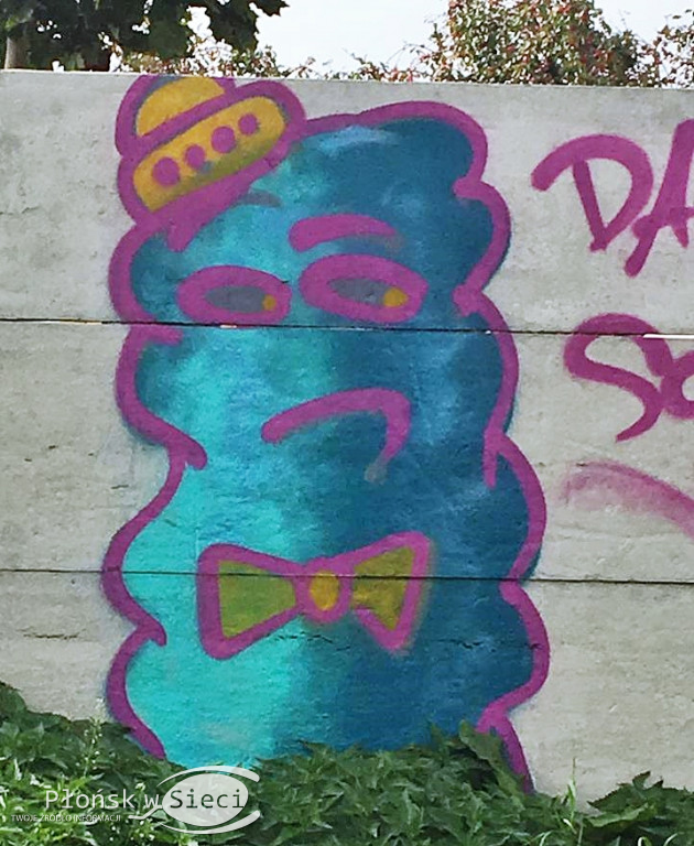 Płońskie graffiti z ulicy Rzemieślniczej i Grunwaldzkiej