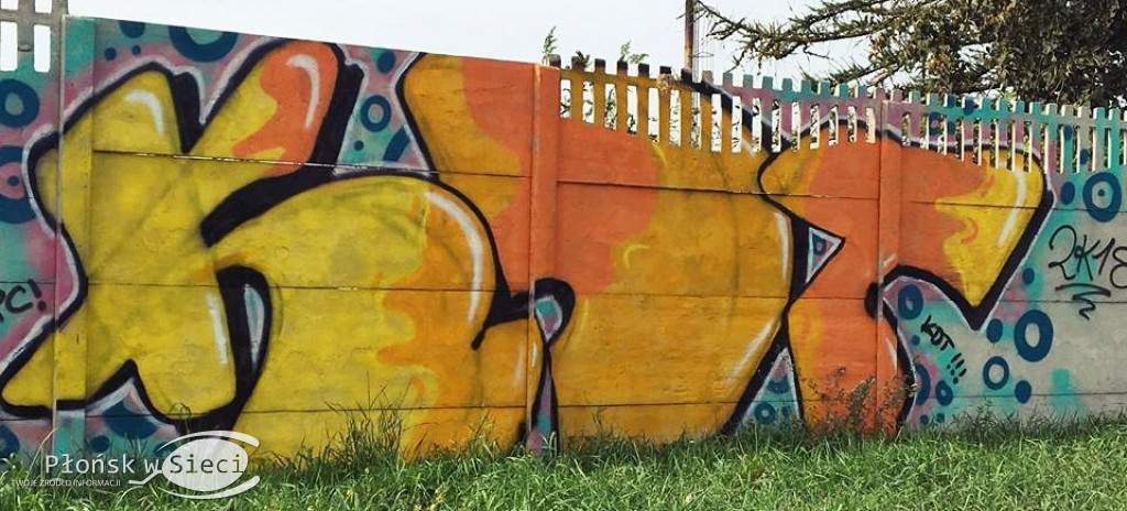 Płońskie graffiti z ulicy Rzemieślniczej i Grunwaldzkiej