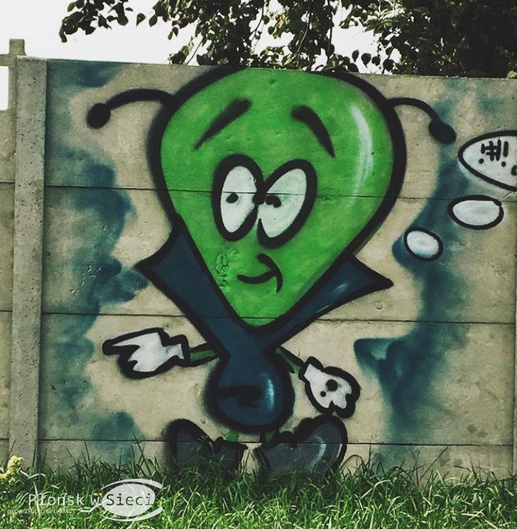 Płońskie graffiti z ulicy Rzemieślniczej i Grunwaldzkiej