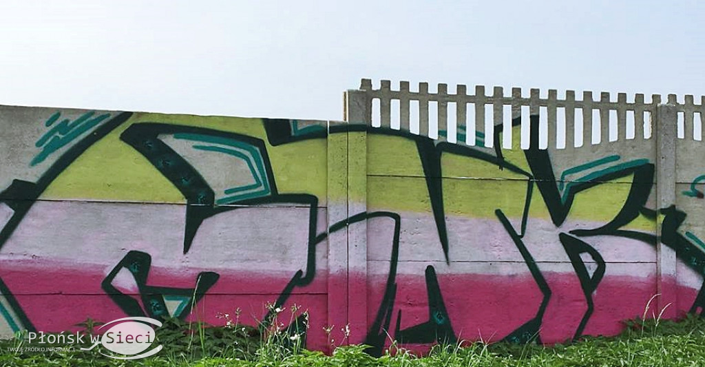 Płońskie graffiti z ulicy Rzemieślniczej i Grunwaldzkiej