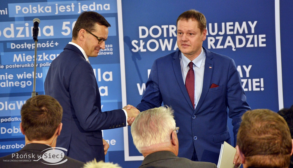 Premier Morawiecki z wizytą w Płońsku