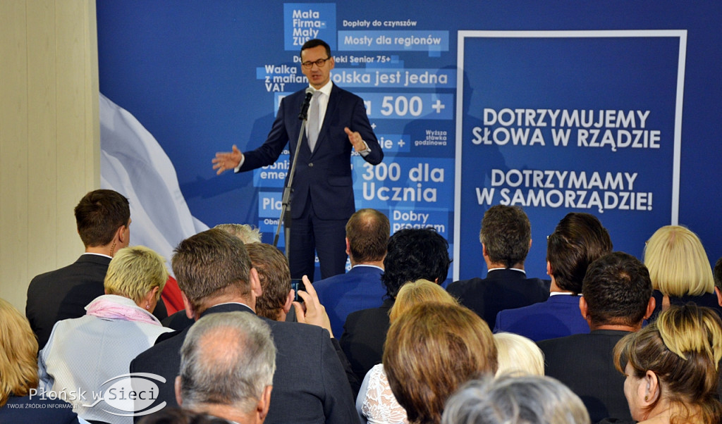 Premier Morawiecki z wizytą w Płońsku