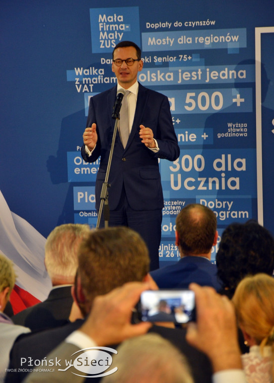 Premier Morawiecki z wizytą w Płońsku