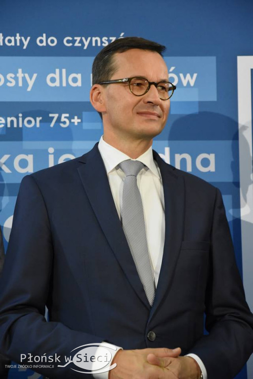 Premier Morawiecki z wizytą w Płońsku