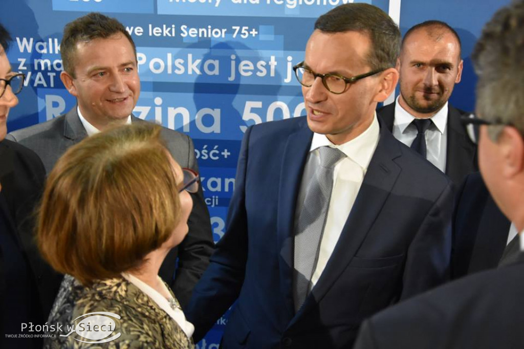 Premier Morawiecki z wizytą w Płońsku