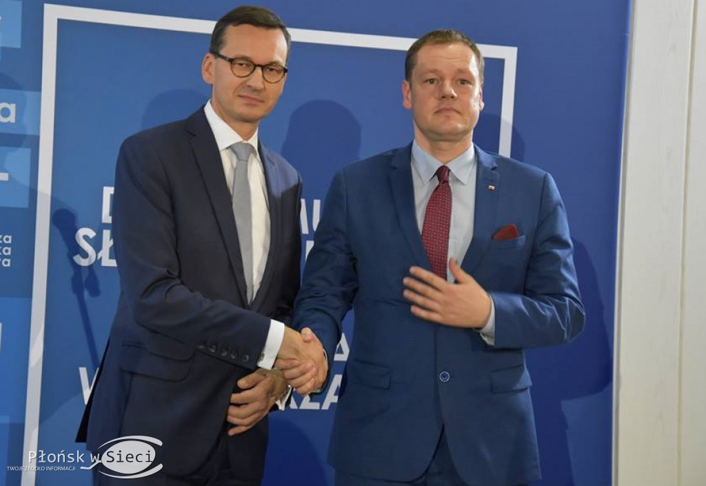 Premier Morawiecki z wizytą w Płońsku