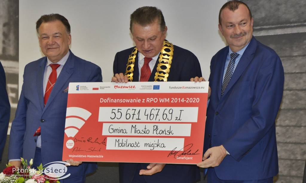 Podpisanie umowy na dotację dla Płońska