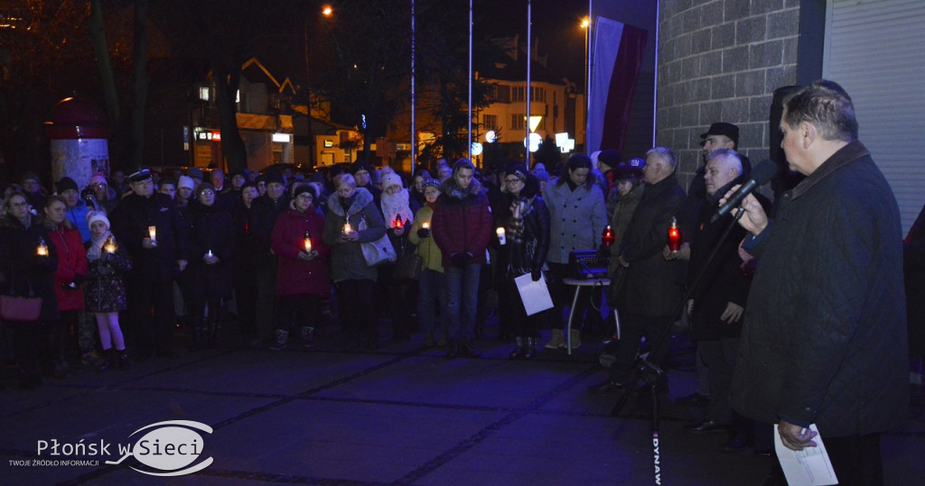 Płońsk okazał solidarność i sprzeciw wobec przemocy