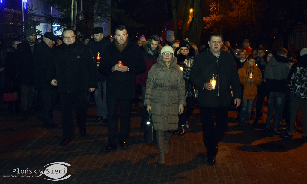 Płońsk okazał solidarność i sprzeciw wobec przemocy