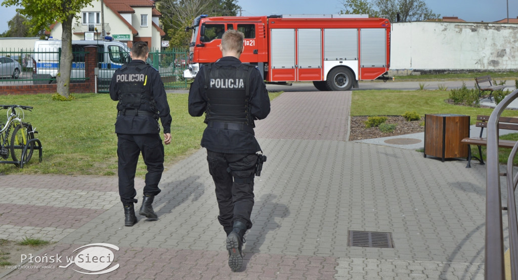 Alarm bombowy w SP nr 2 w Płońsku