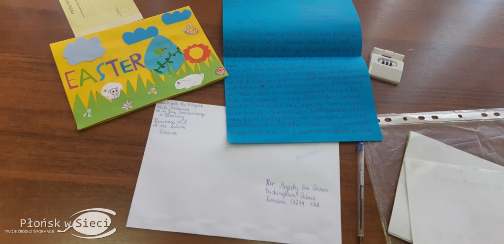 Uczniowie z Kamienicy piszą list do królowej...