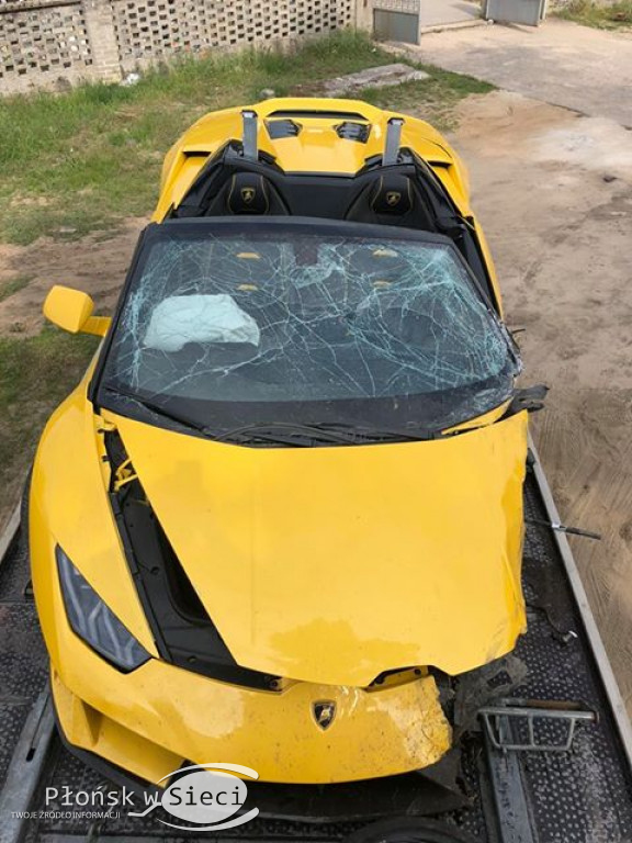 Skasował lamborghini. Wypadek Marcina Budki