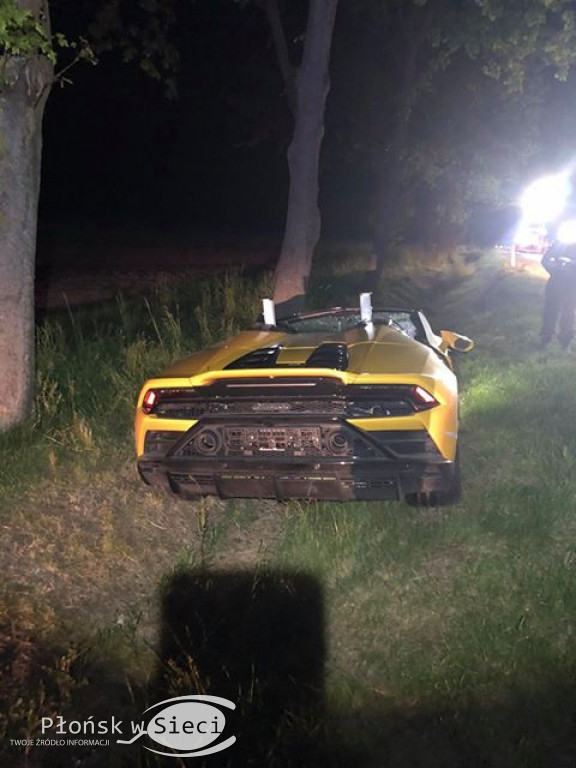 Skasował lamborghini. Wypadek Marcina Budki