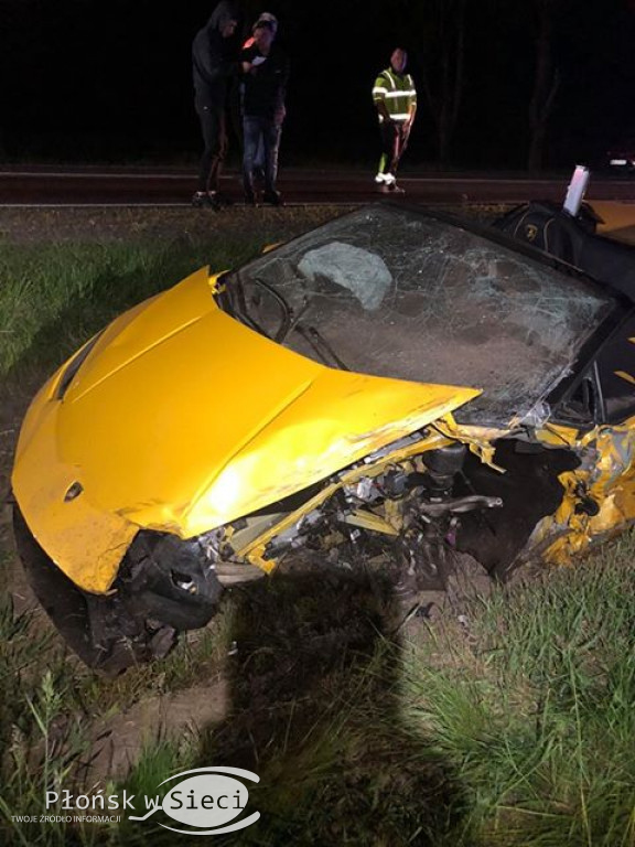 Skasował lamborghini. Wypadek Marcina Budki