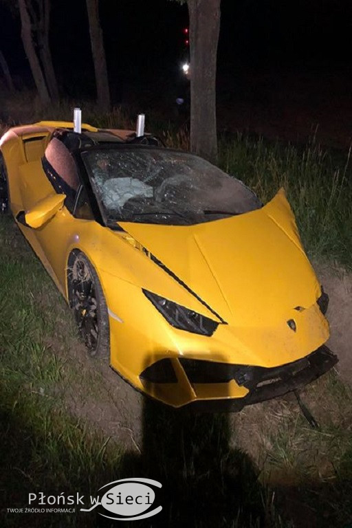 Skasował lamborghini. Wypadek Marcina Budki