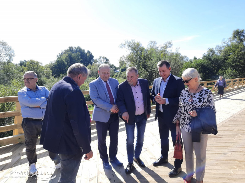 Otwarcie odnowionego mostu w Kępie