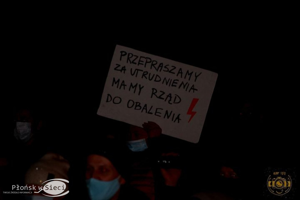 Protest #PiekłoKobiet w Nowym Mieście