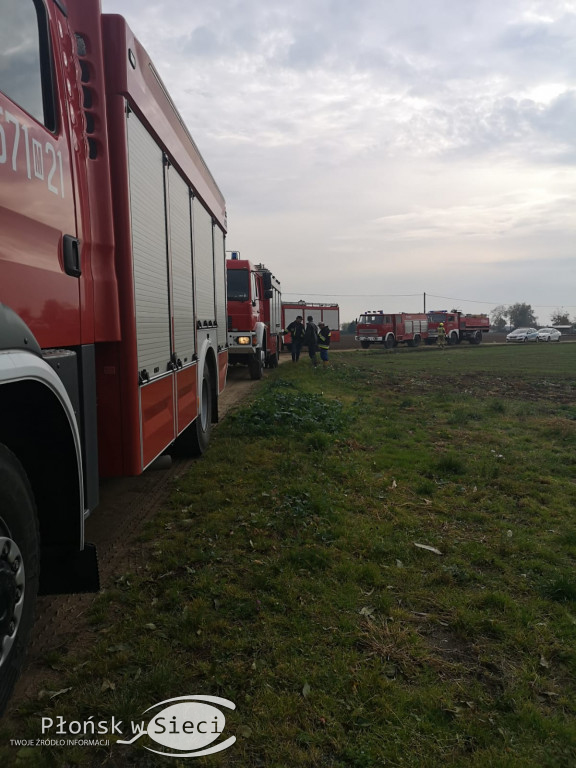Pożar budynku we wsi Pomianowo