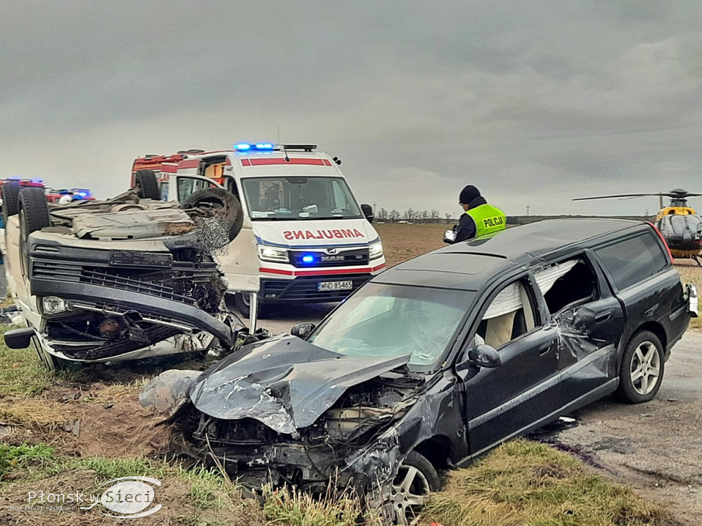 Poważny wypadek w Zdunowie!
