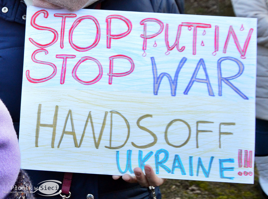 Płońsk solidarny z Ukrainą!