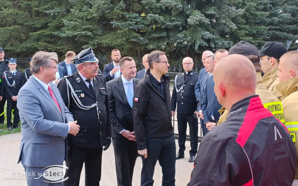 Premier Morawiecki u druhów z Kroczewa