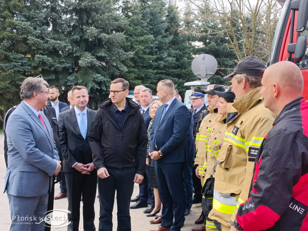 Premier Morawiecki u druhów z Kroczewa