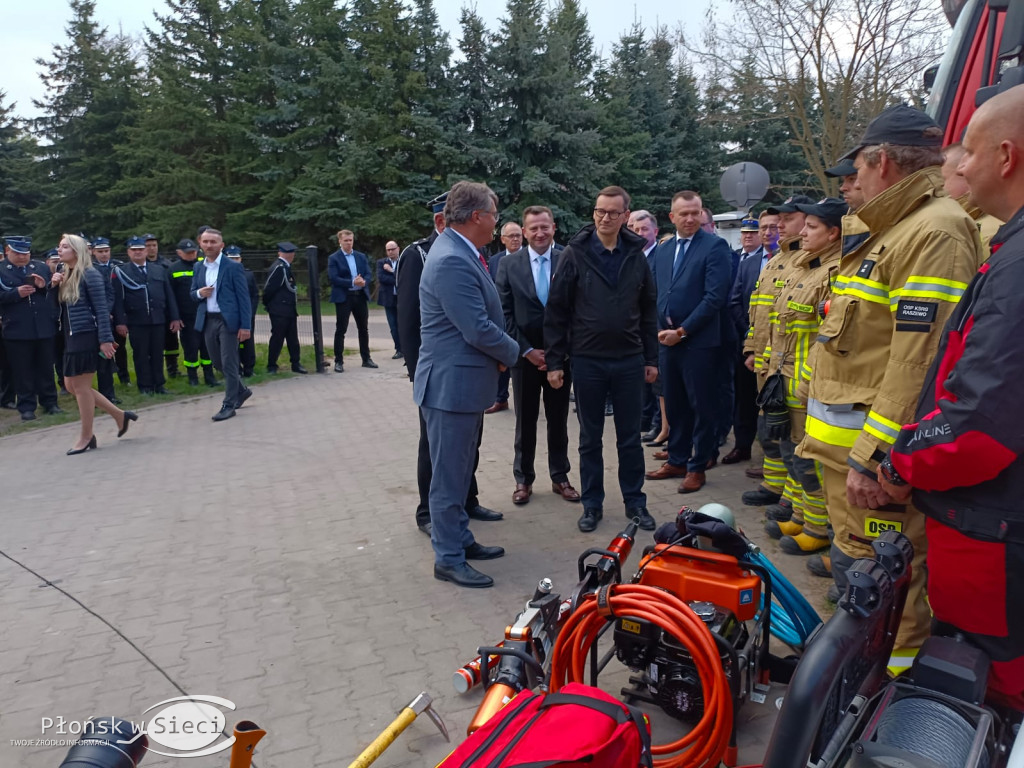 Premier Morawiecki u druhów z Kroczewa