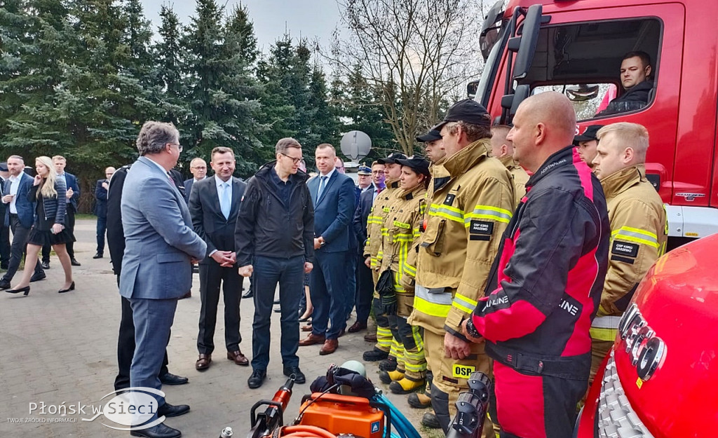 Premier Morawiecki u druhów z Kroczewa