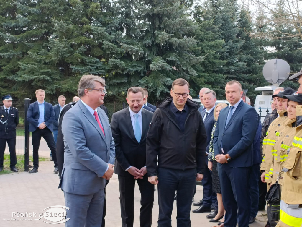 Premier Morawiecki u druhów z Kroczewa