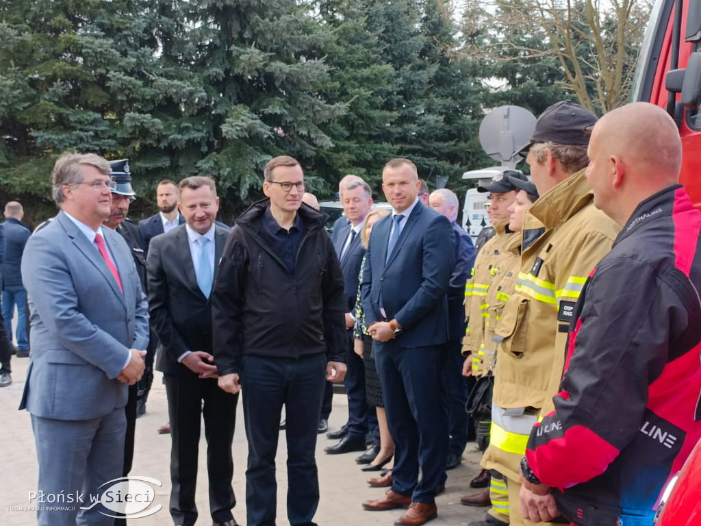Premier Morawiecki u druhów z Kroczewa