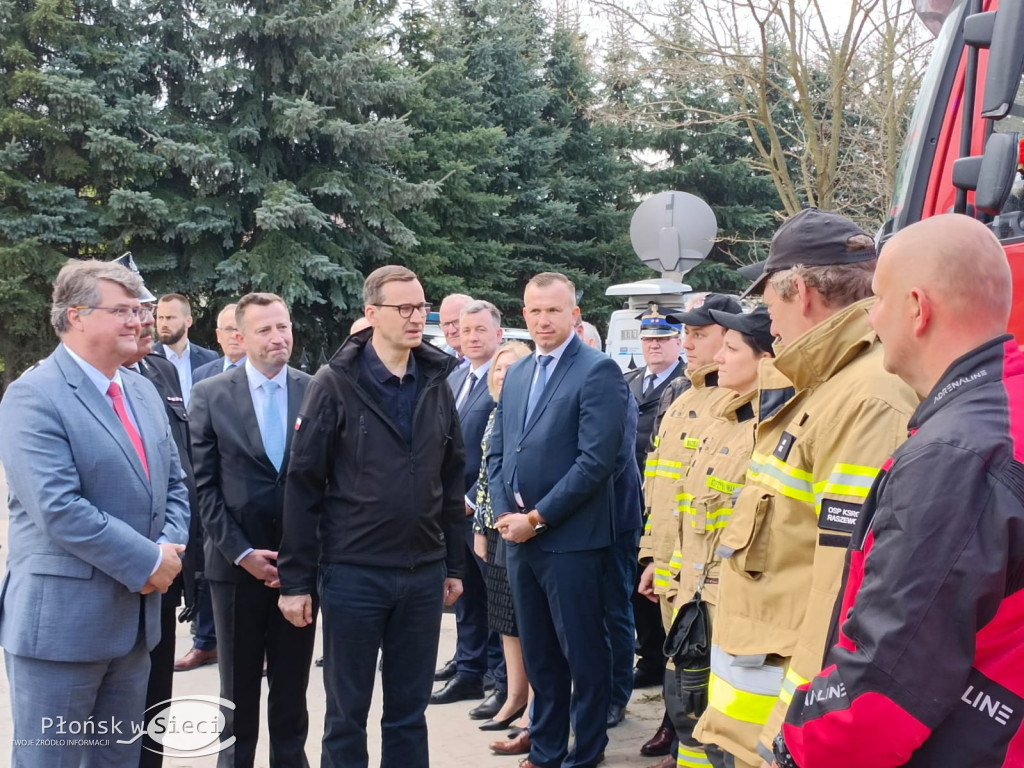 Premier Morawiecki u druhów z Kroczewa
