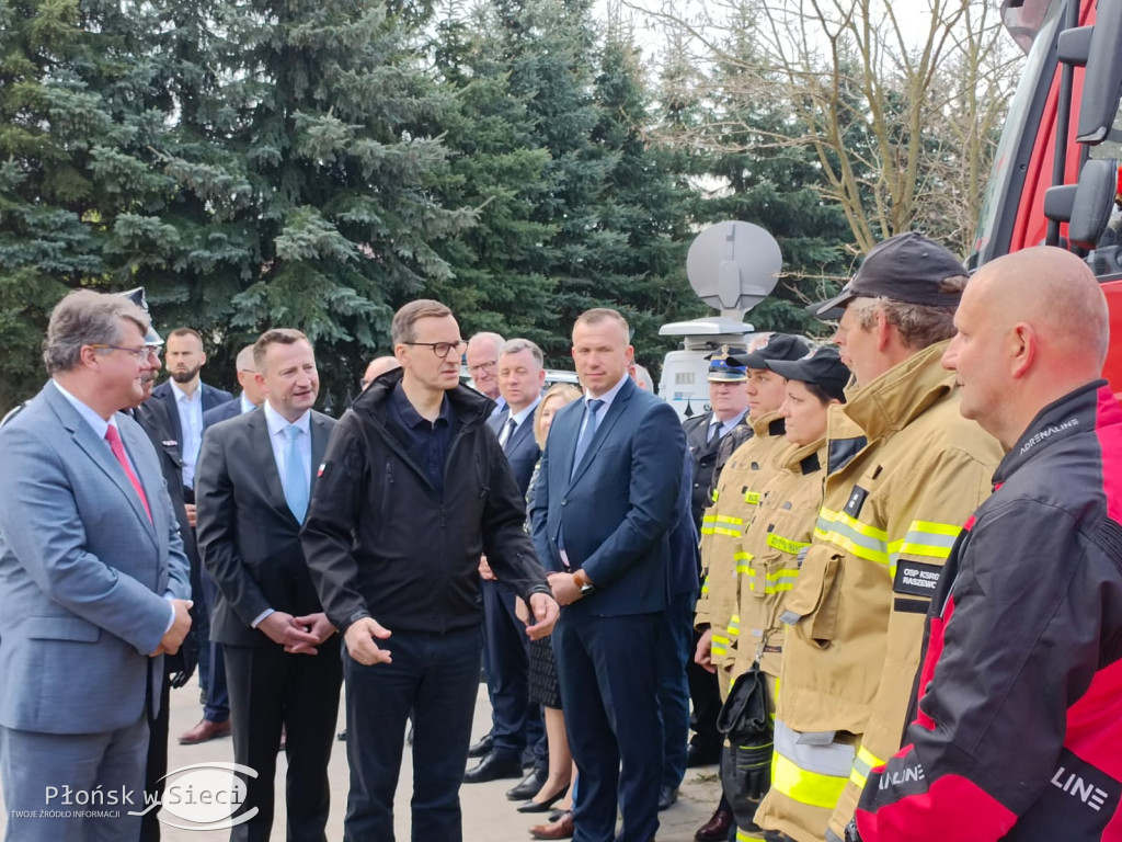 Premier Morawiecki u druhów z Kroczewa