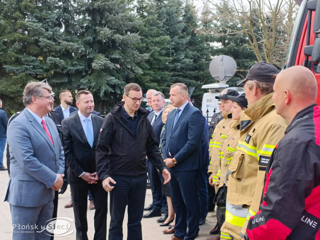Premier Morawiecki u druhów z Kroczewa