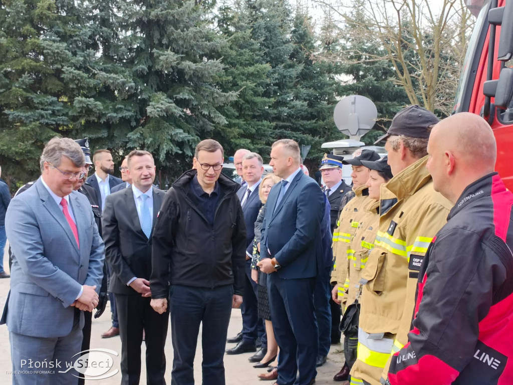 Premier Morawiecki u druhów z Kroczewa