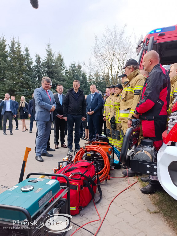 Premier Morawiecki u druhów z Kroczewa