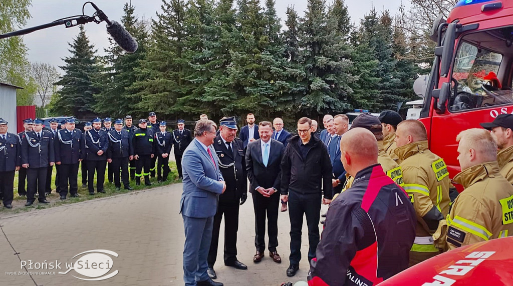 Premier Morawiecki u druhów z Kroczewa
