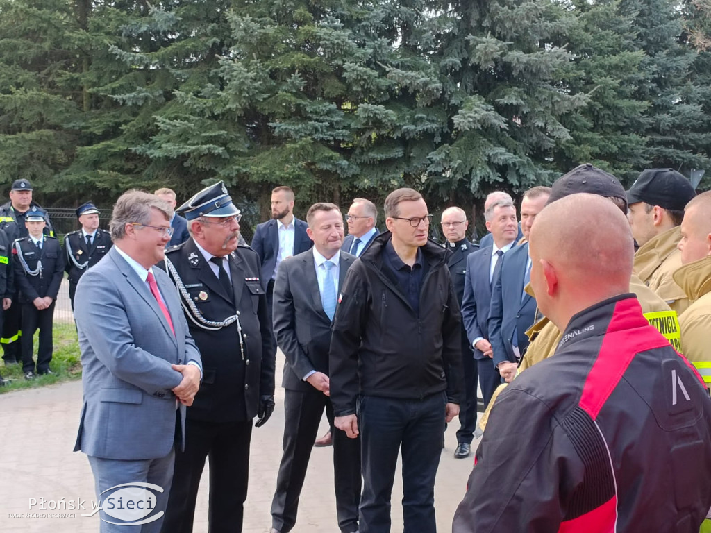 Premier Morawiecki u druhów z Kroczewa